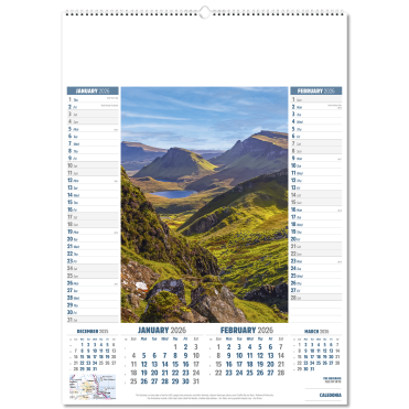 Caledonia Wall Calendar